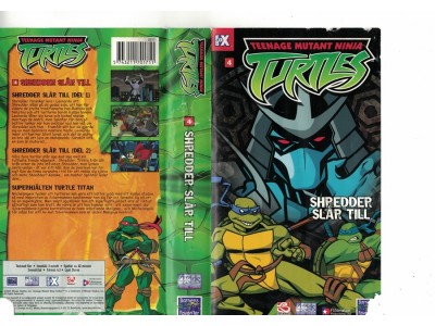 Teenage Mutant Ninja Turtles Shpedder Slår Till  VHS 